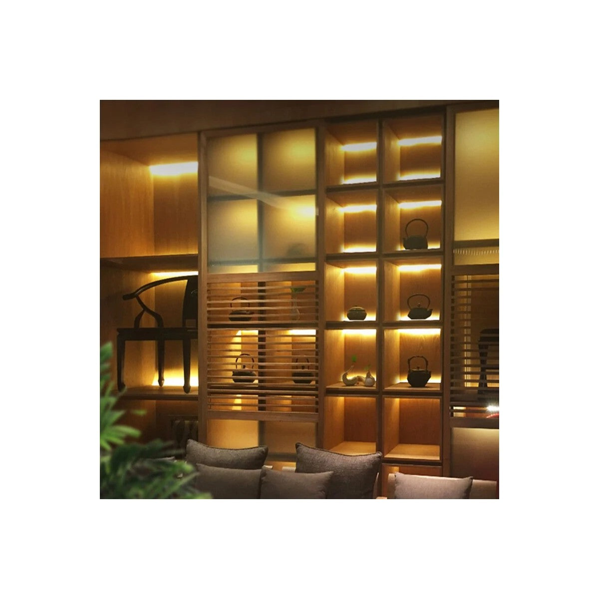 ALP-R-SHELF DODA 70814-1M Χωνευτό Προφίλ Αλουμινίου Ειδικό για Φωτισμό Ραφιού 18mm με Λευκό Γαλακτερό Πατητό Κάλυμμα για Ταινίες LED IP20 - Ασημί & Λευκό - Μ100 x Π1.5 x Υ2