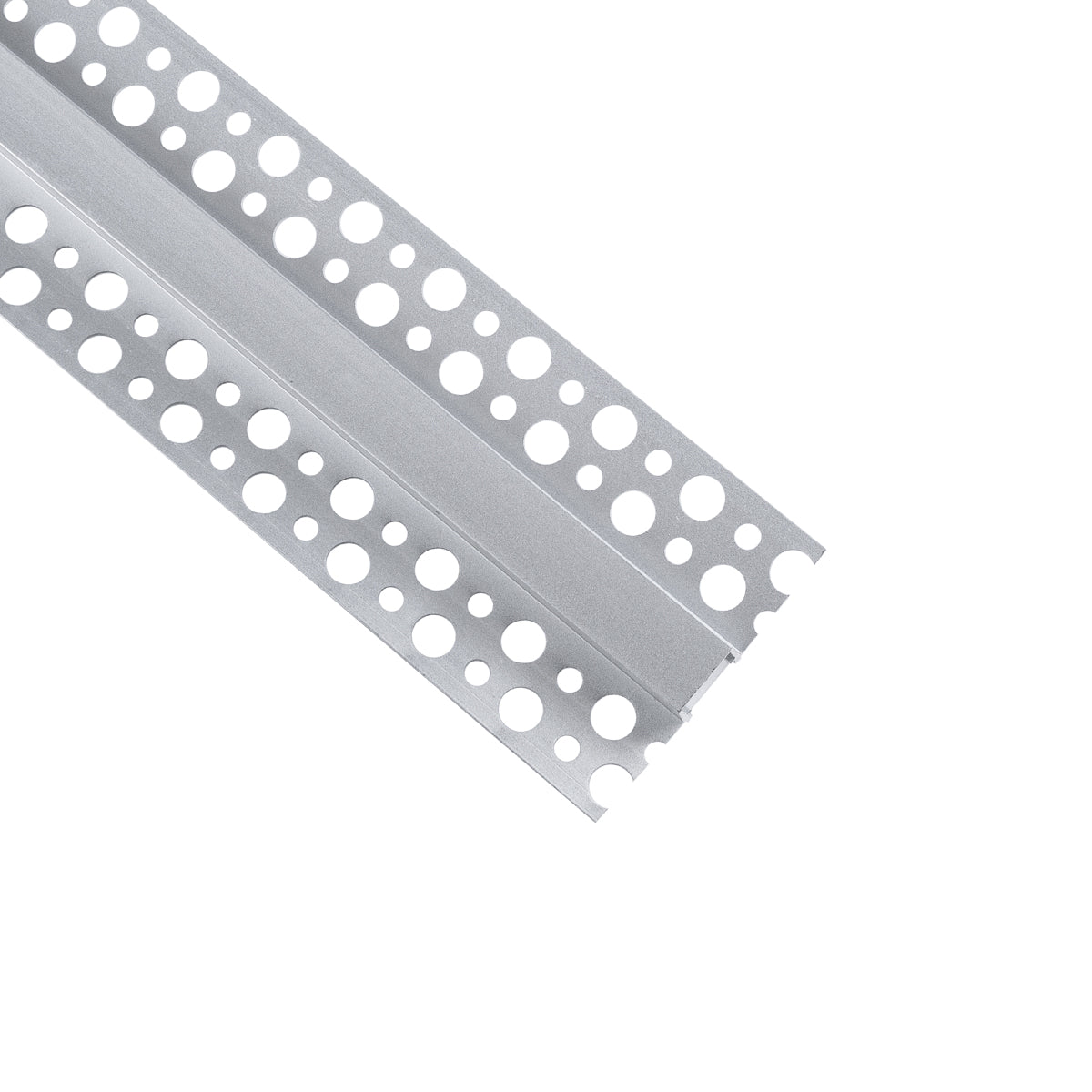 PLASTERBOARD-PROFILE 70838-1M Προφίλ Αλουμινίου - Βάση & Ψύκτρα Ταινίας LED με Λευκό Γαλακτερό Κάλυμμα - Χωνευτή Χρήση σε Γυψοσανίδα - Trimless - Πατητό Κάλυμμα - Ασημί - 1 Μέτρο - Μ100 x Π5.6 x Υ1.5cm