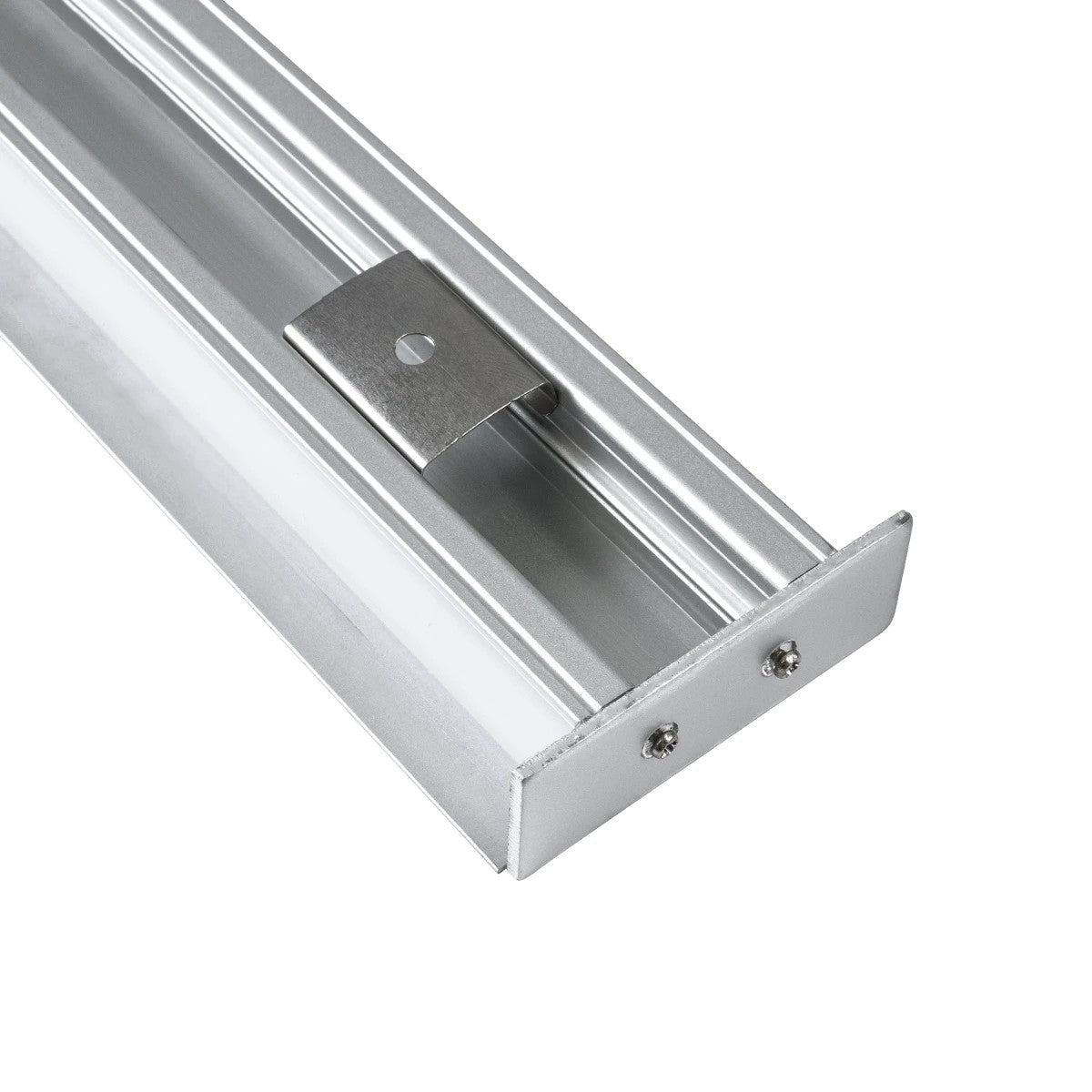 ALP-WALL-UPDOWN CONCEALED 70844-1M Επιφανειακό Προφίλ Αλουμινίου Ειδικό για Δημιουργία Κρυφού Φωτισμού Up & Down με Λευκό Γαλακτερό Πατητό Κάλυμμα για Ταινίες LED IP20 - Ασημί & Λευκό - Μ100 x Π5 x Υ1.7
