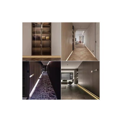 SKIRTINGBOARD-PROFILE 70851-3M Προφίλ Αλουμινίου - Βάση & Ψύκτρα Ταινίας LED με Λευκό Γαλακτερό Κάλυμμα - Επιφανειακή Χρήση για Περβάζι - Πατητό Κάλυμμα - Λευκό - 3 Μέτρα - Μ300 x Π1.6 x Υ8cm