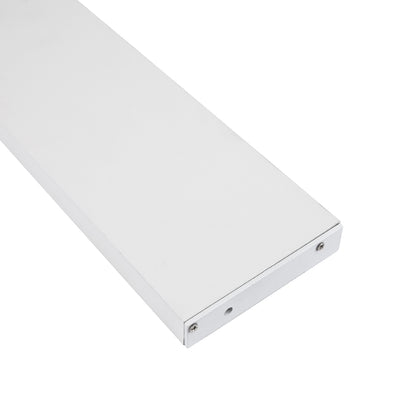 SKIRTINGBOARD-PROFILE 70851-3M Προφίλ Αλουμινίου - Βάση & Ψύκτρα Ταινίας LED με Λευκό Γαλακτερό Κάλυμμα - Επιφανειακή Χρήση για Περβάζι - Πατητό Κάλυμμα - Λευκό - 3 Μέτρα - Μ300 x Π1.6 x Υ8cm