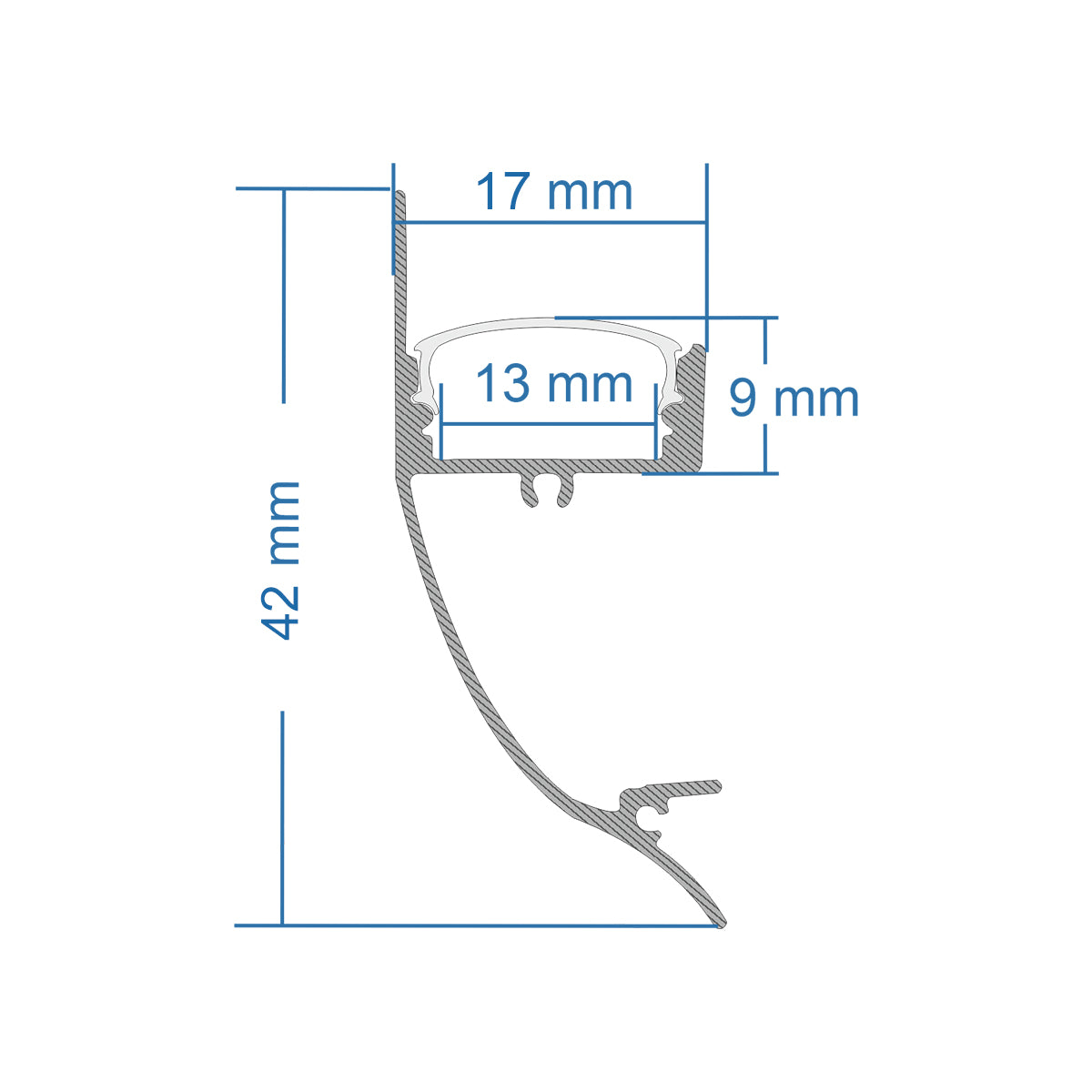 SURFACE-PROFILE 70857-3M Προφίλ Αλουμινίου - Βάση & Ψύκτρα Ταινίας LED με Λευκό Γαλακτερό Κάλυμμα - Επιφανειακή Χρήση Δημιουργίας Κρυφού Φωτισμού - Πατητό Κάλυμμα - Ασημί - 3 Μέτρα - Πακέτο 5 Τεμαχίων - Μ300 x Π1.7 x Υ4.2cm