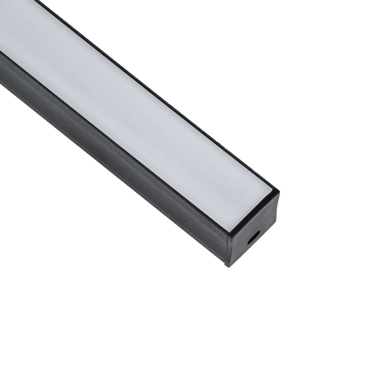 ALP-LINEAR LIGHTLINE 70869-3M Επιφανειακό Προφίλ Αλουμινίου με Λευκό Γαλακτερό Πατητό Κάλυμμα για Ταινίες LED IP20 - Μαύρο & Λευκό - Μ300 x Π2.3 x Υ2 - Πακέτο 5 Τεμαχίων