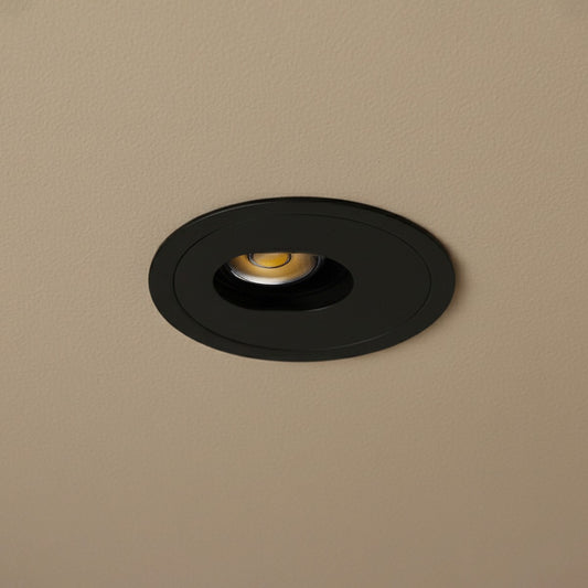 ASYMMETRICAL KLV-101-0130 Χωνευτό Φωτιστικό Downlight Σποτ LED 7W 840lm 15°x30° AC 220-240V IP20 Θερμό Λευκό 2700K - Bridgelux COB Chip & TÜV SÜD Driver - Μαύρο Ματ - Μ8.3 x Π8.3 x Υ8.2 / Q7.3