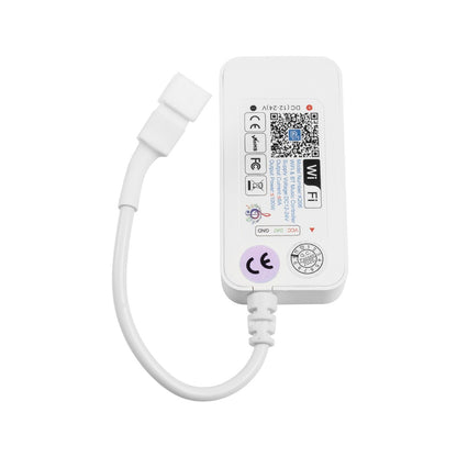 SP611E 73451 RF & WiFi 2.4G Digital Pixel Addressable Controller DC 5-12-24V IP20 - RF & WiFi 2.4G & Bluetooth - SPI/TTL Protocol 2048 IC - L6.5 x W3.3 x H1.5