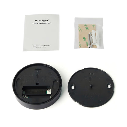 71403 FUT087-B Mi-Light Ασύρματο Χειριστήριο Αφής RF 2.4Ghz για όλα τα Μονόχρωμα Mi-BOXER Controller DC 3V 2 x AAA - IP20 Μαύρο Φ8 x Υ1.8cm