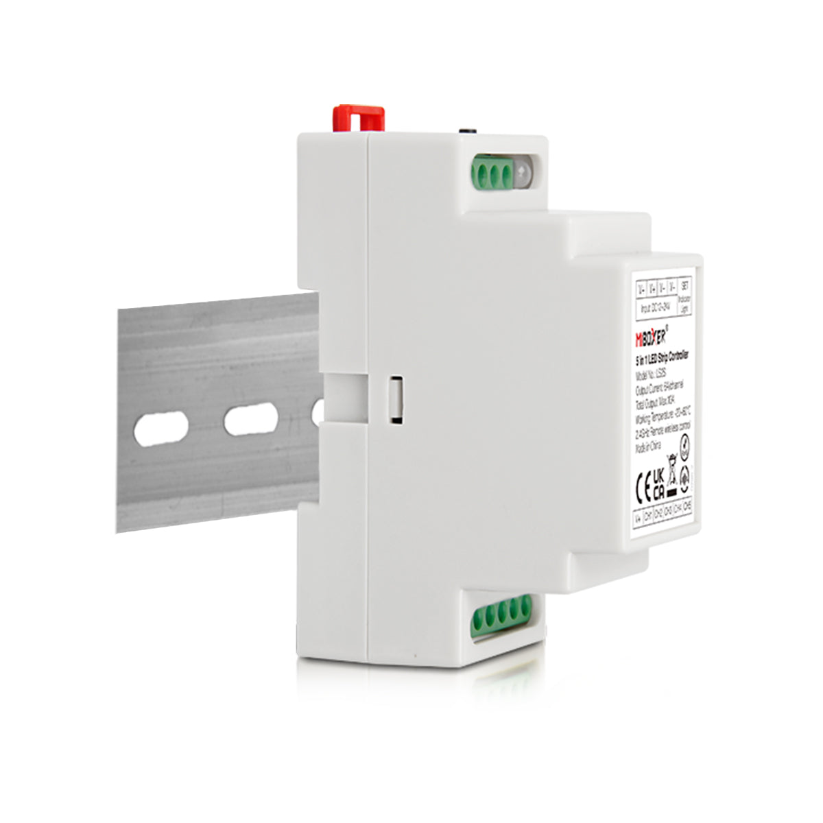 71415 LS2S Mi-BOXER DC WiFi & RF 2.4Ghz Dimmer High Speed Controller 5 Καναλιών DC 12-24V 5 x 6A 144W - Max 10A 240W - IP20 RGBW+WW - Din Rail Ράγας - Μ9 x Π3.4 x Υ6cm