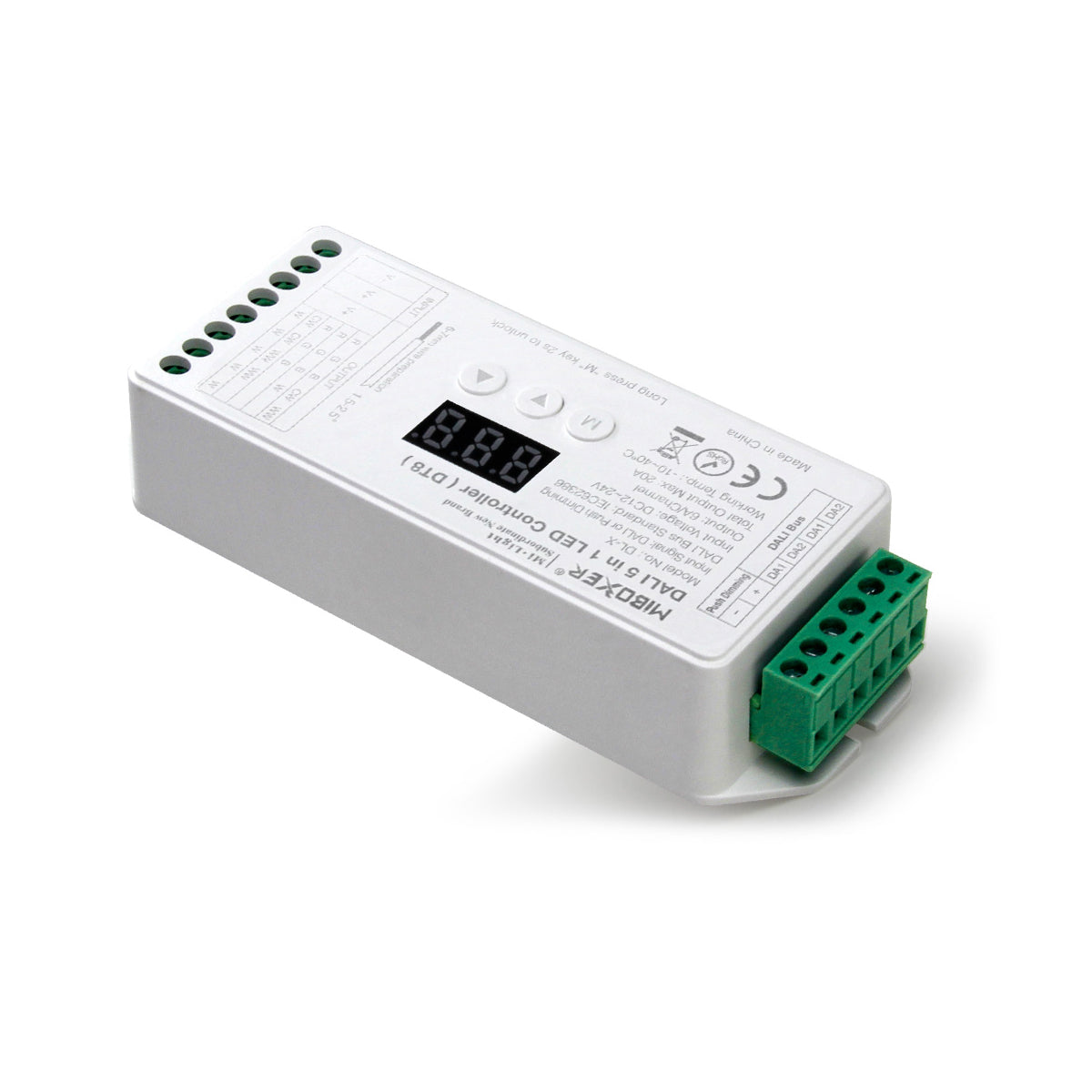 71423 DL-X Mi-BOXER DC DALI & Push Dimming 5 in 1 High Speed Controller / Dimmer 5 Καναλιών DC 12-24V 5 x 6A 144W - Max 20A 480W - IP20 RGBW+WW Μ13 x Π5 x Υ2.5cm