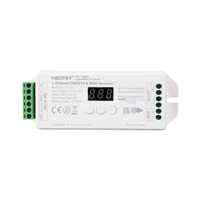 71424 D1-CX Mi-BOXER DC DMX & RDM Dimmer High Speed Controller / Decoder 1 Καναλιού DC 12-24V 1 x 20A 480W - Max 20A 480W - IP20 Μ13 x Π5 x Υ2.5cm