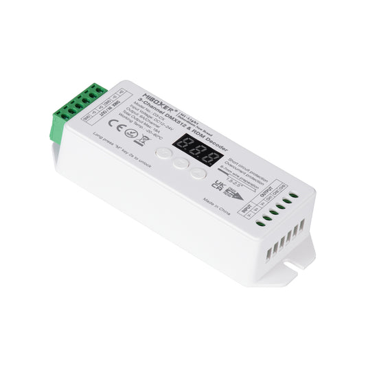 71425 D3-CX Mi-BOXER DC DMX & RDM Dimmer High Speed Controller / Decoder 3 Καναλιών DC 12-24V 3 x 6A 144W - Max 18A 432W - IP20 Μ13 x Π5 x Υ2.5cm