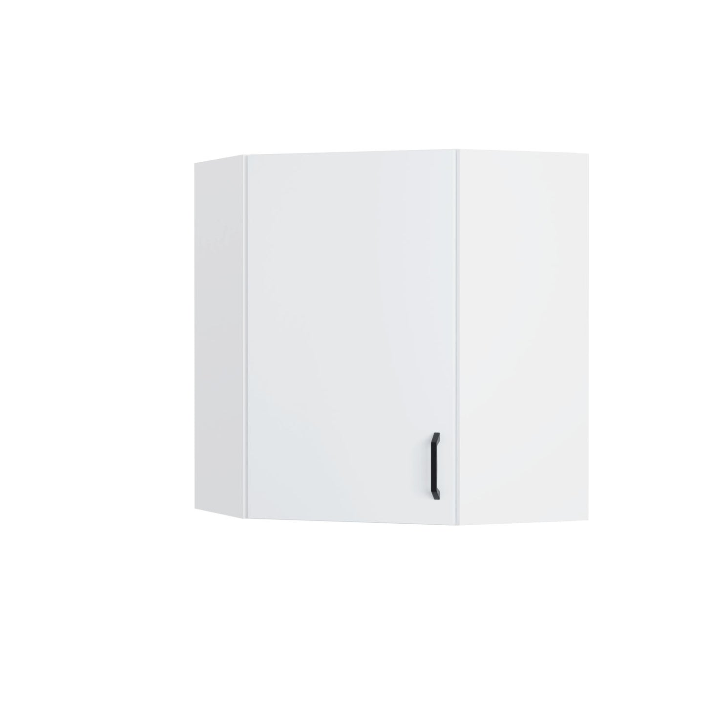 Modest Πάνω Ντουλάπι Γωνιακό Λευκό 60-60x30x72