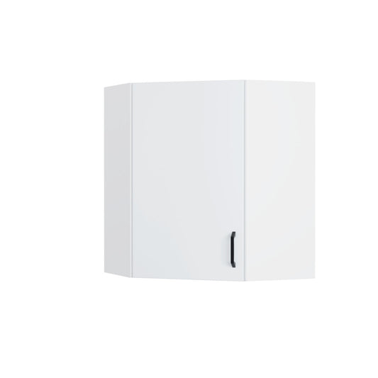 Modest Πάνω Ντουλάπι Γωνιακό Λευκό 60-60x30x72