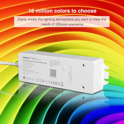 71441 WL5-P75V24 Mi-BOXER DC Smart Wifi & RF 2.4Ghz Power Supply Τροφοδοτικό SELV & Controller / Dimmer All in One 5 Καναλιών AC100-240V σε DC 24V 5 x 0.6A 14.4W - Max 3A 75W - IP20 RGBW+WW Μ19 x Π5.5 x Υ3.2cm