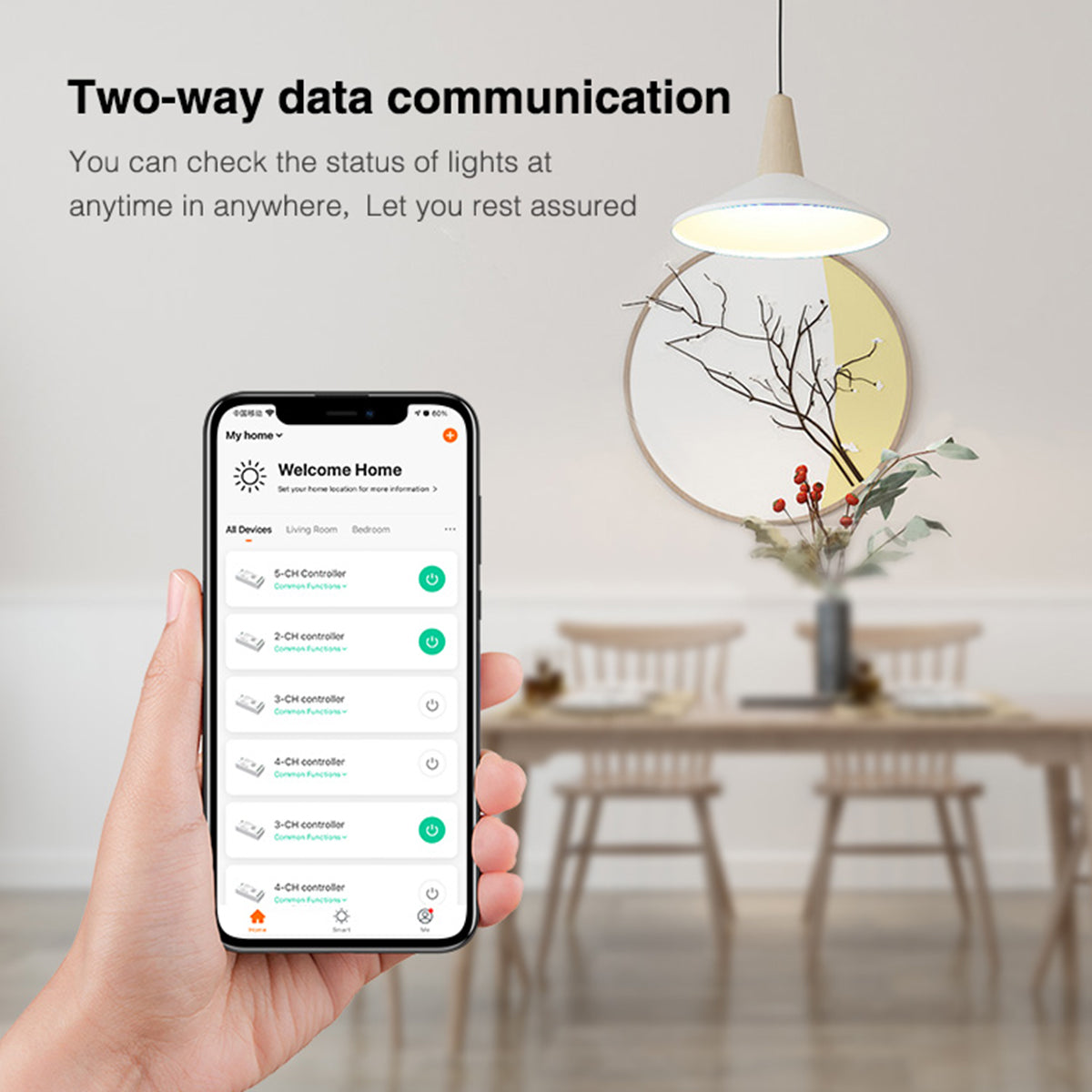 71441 WL5-P75V24 Mi-BOXER DC Smart Wifi & RF 2.4Ghz Power Supply Τροφοδοτικό SELV & Controller / Dimmer All in One 5 Καναλιών AC100-240V σε DC 24V 5 x 0.6A 14.4W - Max 3A 75W - IP20 RGBW+WW Μ19 x Π5.5 x Υ3.2cm