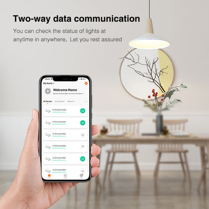 71441 WL5-P75V24 Mi-BOXER DC Smart Wifi & RF 2.4Ghz Power Supply Τροφοδοτικό SELV & Controller / Dimmer All in One 5 Καναλιών AC100-240V σε DC 24V 5 x 0.6A 14.4W - Max 3A 75W - IP20 RGBW+WW Μ19 x Π5.5 x Υ3.2cm