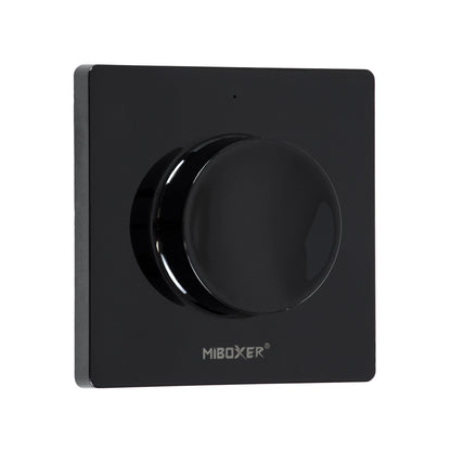 71444 K1-B Mi-BOXER Ασύρματο Επιτοίχιο Χειριστήριο Dimmer RF 2.4Ghz για όλα τα Μονόχρωμα Mi-BOXER Controller DC 3V 1 x CR2032 - IP20 Μαύρο Μ8.5 x Π8.5 x Υ2.5cm