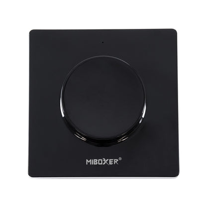 71444 K1-B Mi-BOXER Ασύρματο Επιτοίχιο Χειριστήριο Dimmer RF 2.4Ghz για όλα τα Μονόχρωμα Mi-BOXER Controller DC 3V 1 x CR2032 - IP20 Μαύρο Μ8.5 x Π8.5 x Υ2.5cm