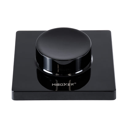 71444 K1-B Mi-BOXER Ασύρματο Επιτοίχιο Χειριστήριο Dimmer RF 2.4Ghz για όλα τα Μονόχρωμα Mi-BOXER Controller DC 3V 1 x CR2032 - IP20 Μαύρο Μ8.5 x Π8.5 x Υ2.5cm