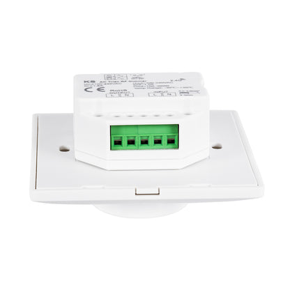 71456 KS SKYDANCE AC Smart RF 2.4Ghz & Ροοστάτη Triac Dimming AC100-240V σε AC100-240V 1 x 1.5A 360W - Max 1.5A 360W - IP20 - Λευκό Σώμα - Μ8.5 x Π8.5 x Υ5.2cm