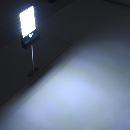 71469 Αυτόνομο Ηλιακό Φωτιστικό Τοίχου Μαύρο LED SMD 4W 550lm με Ενσωματωμένη Μπαταρία 2200mAh - Φωτοβολταϊκό Πάνελ - Βάση Στήριξης - Αισθητήρα Ημέρας-Νύχτας PIR Αισθητήρα Κίνησης Αδιάβροχο IP65 Ψυχρό Λευκό 6000K