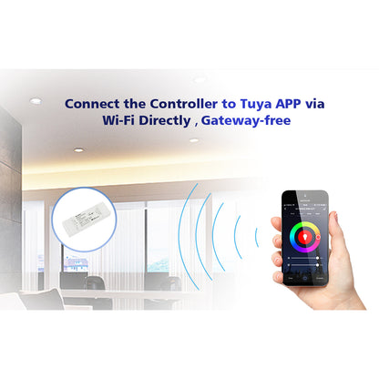 71470 V5-L SKYDANCE DC WiFi & RF 2.4Ghz Dimmer High Speed Controller 5 Καναλιών DC 12-48V 5 x 6A 288W - Max 30A 1440W - IP20 Μ18 x Π5.7 x Υ2.8cm