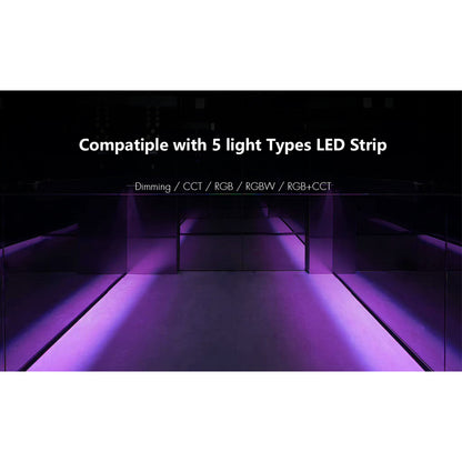 71470 V5-L SKYDANCE DC WiFi & RF 2.4Ghz Dimmer High Speed Controller 5 Καναλιών DC 12-48V 5 x 6A 288W - Max 30A 1440W - IP20 Μ18 x Π5.7 x Υ2.8cm