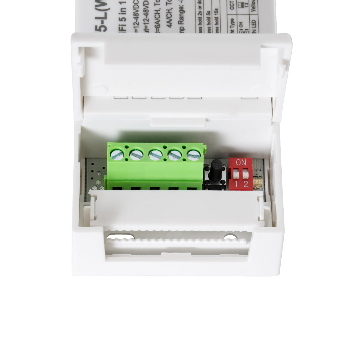 71470 V5-L SKYDANCE DC WiFi & RF 2.4Ghz Dimmer High Speed Controller 5 Καναλιών DC 12-48V 5 x 6A 288W - Max 30A 1440W - IP20 Μ18 x Π5.7 x Υ2.8cm