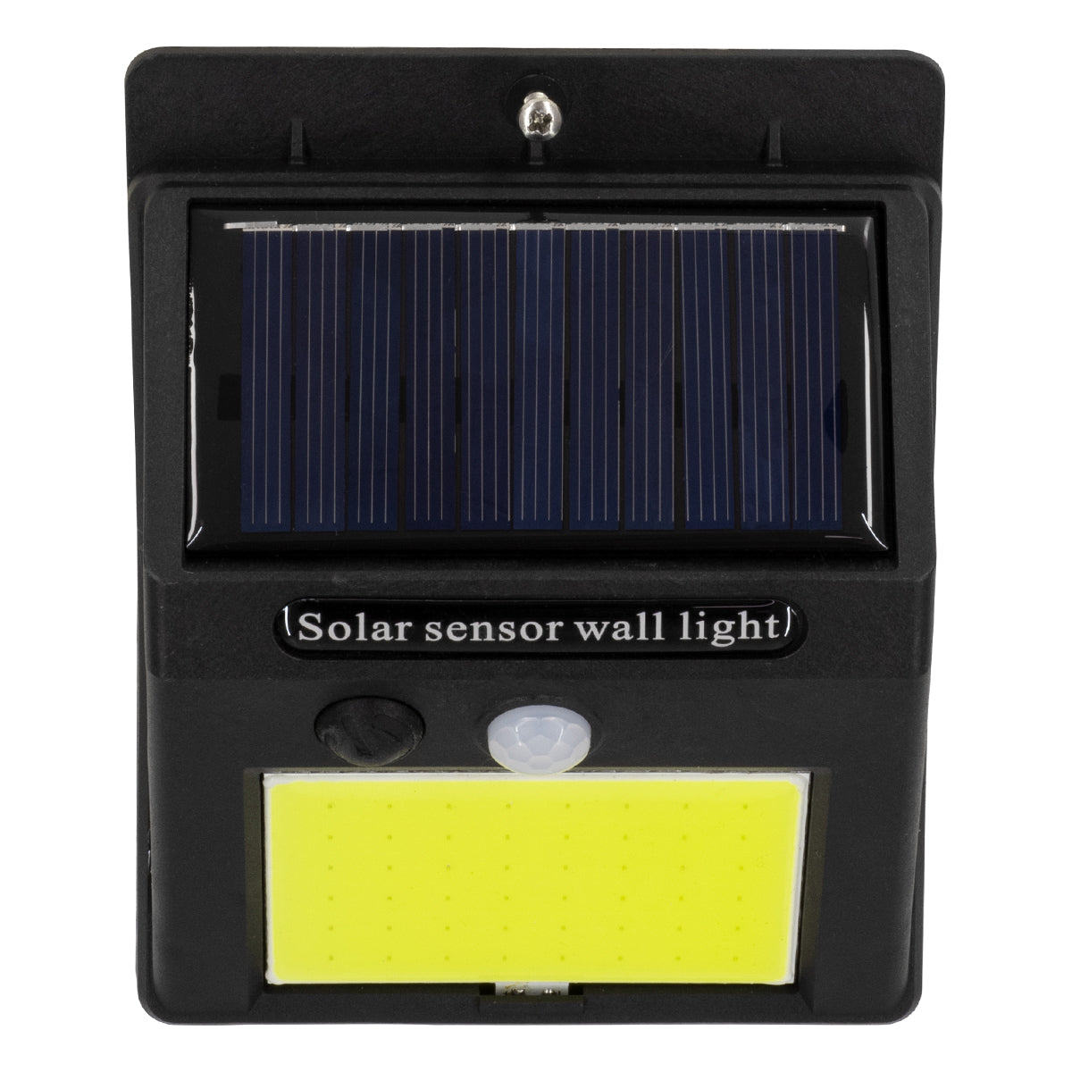 71496 Αυτόνομο Ηλιακό Φωτιστικό LED COB 12W 1200lm με Ενσωματωμένη Μπαταρία 1200mAh - Φωτοβολταϊκό Πάνελ με Αισθητήρα Ημέρας-Νύχτας και PIR Αισθητήρα Κίνησης Αδιάβροχο IP65 Ψυχρό Λευκό 6000K