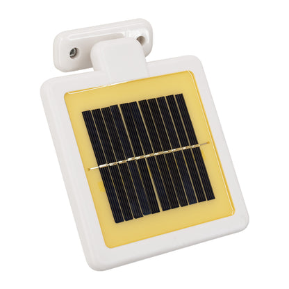 71508 Λευκό Αυτόνομο Ηλιακό Φωτιστικό LED SMD 10W 150lm με Ενσωματωμένη Μπαταρία 1200mAh - Φωτοβολταϊκό Πάνελ με Αισθητήρα Ημέρας-Νύχτας και PIR Αισθητήρα Κίνησης Αδιάβροχο IP54 Ψυχρό Λευκό 6000K