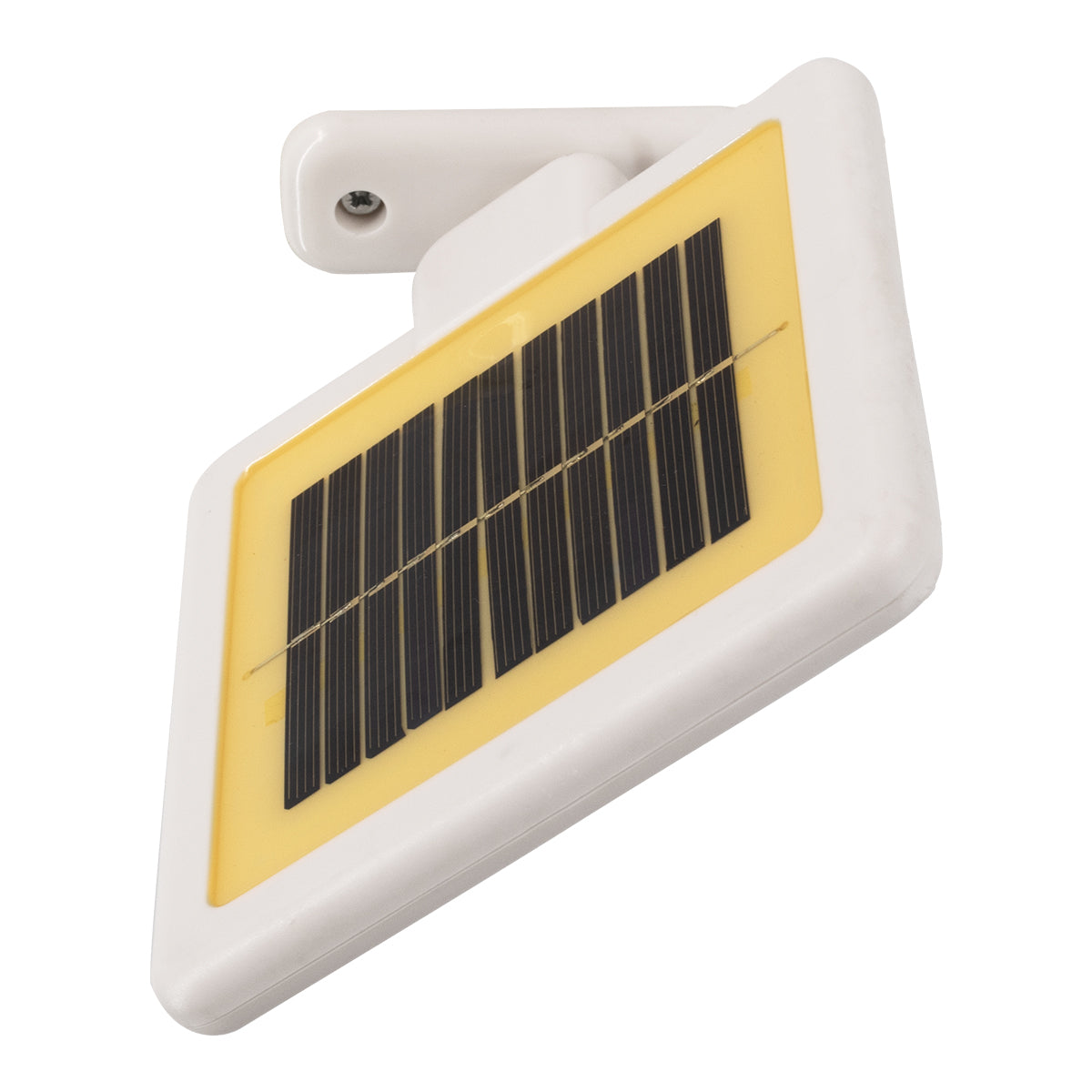 71508 Λευκό Αυτόνομο Ηλιακό Φωτιστικό LED SMD 10W 150lm με Ενσωματωμένη Μπαταρία 1200mAh - Φωτοβολταϊκό Πάνελ με Αισθητήρα Ημέρας-Νύχτας και PIR Αισθητήρα Κίνησης Αδιάβροχο IP54 Ψυχρό Λευκό 6000K