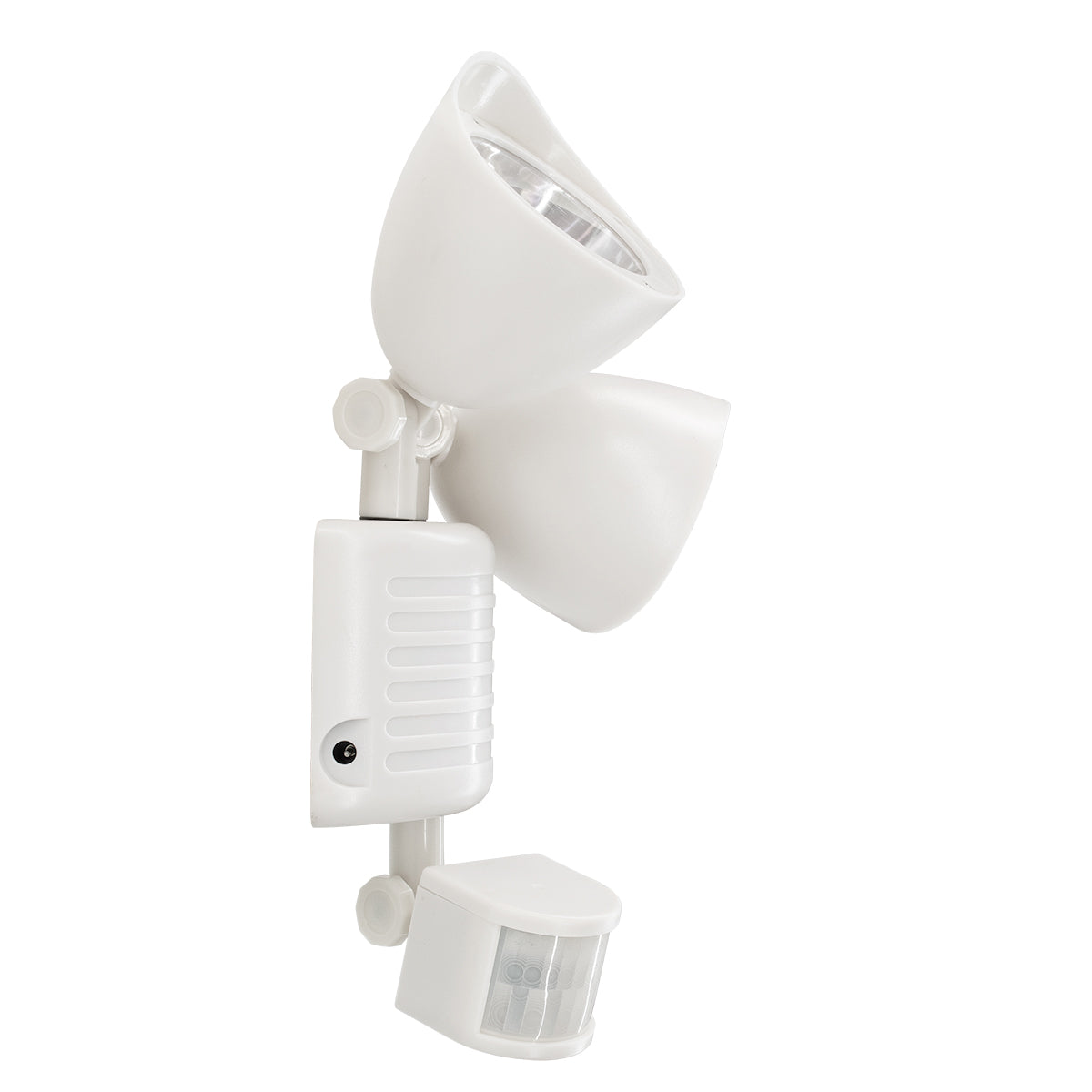 71508 Λευκό Αυτόνομο Ηλιακό Φωτιστικό LED SMD 10W 150lm με Ενσωματωμένη Μπαταρία 1200mAh - Φωτοβολταϊκό Πάνελ με Αισθητήρα Ημέρας-Νύχτας και PIR Αισθητήρα Κίνησης Αδιάβροχο IP54 Ψυχρό Λευκό 6000K