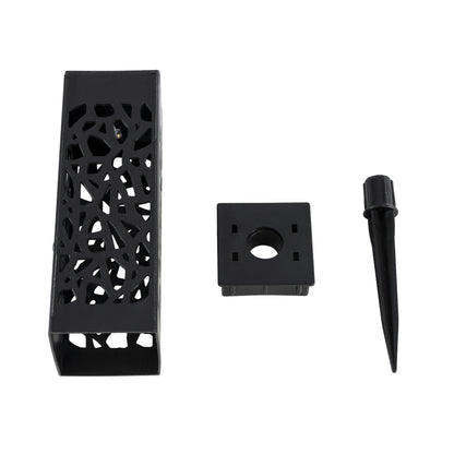 TRIBAL 71525 ΣΕΤ 4 Τεμαχίων Αυτόνομα Ηλιακά Φωτιστικά LED SMD 0.80W/Τεμ. 80lm/Τεμ. με Ενσωματωμένη Μπαταρία 600mAh - Φωτοβολταϊκό Πάνελ με Αισθητήρα Ημέρας-Νύχτας Αδιάβροχο IP65 Φανάρι Κήπου Τετράγωνο Ψυχρό Λευκό 6000K Μ6 x Π6 x Υ18cm