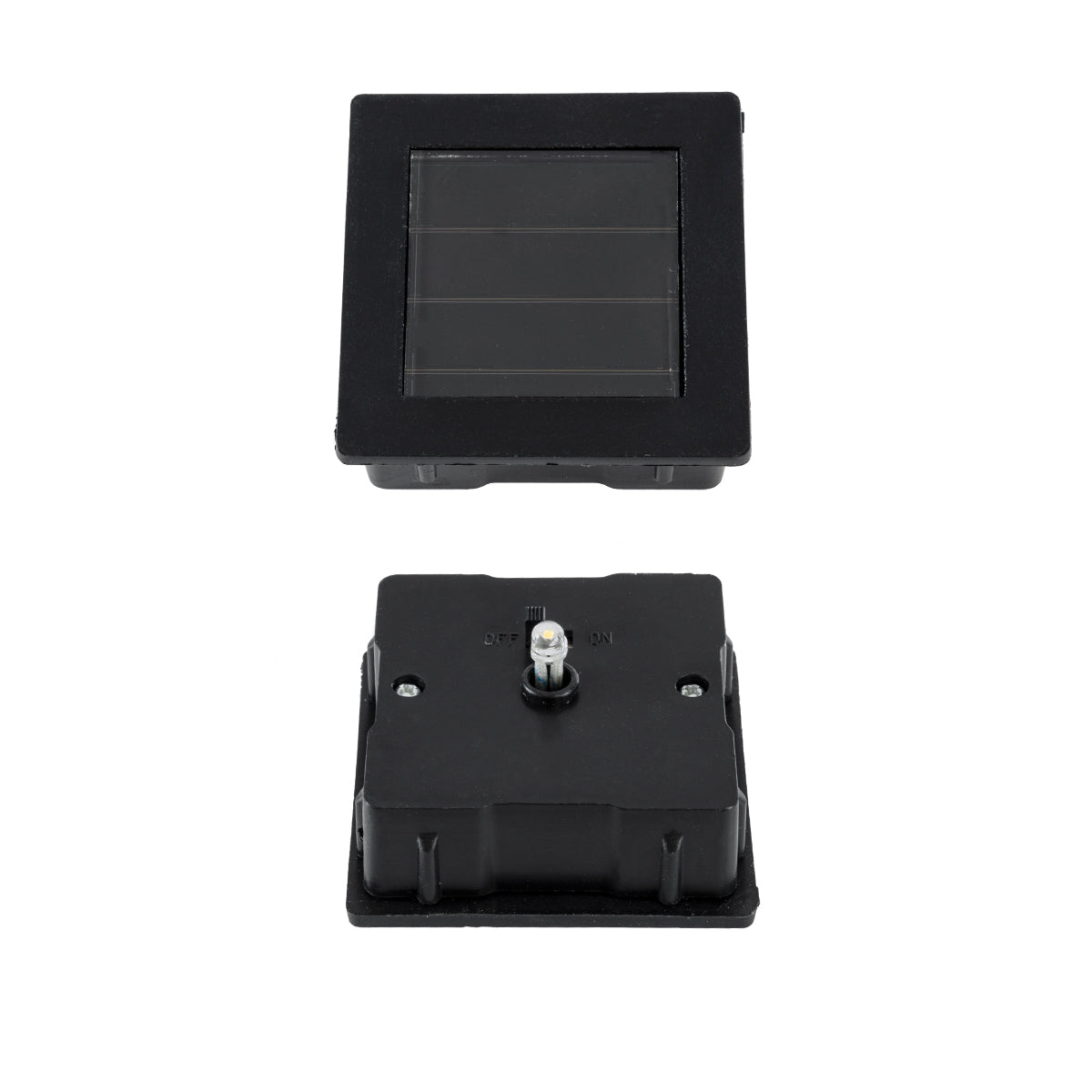 TRIBAL 71526 ΣΕΤ 4 Τεμαχίων Αυτόνομα Ηλιακά Φωτιστικά LED SMD 0.80W/Τεμ. 80lm/Τεμ. με Ενσωματωμένη Μπαταρία 600mAh - Φωτοβολταϊκό Πάνελ με Αισθητήρα Ημέρας-Νύχτας Αδιάβροχο IP65 Φανάρι Κήπου Τετράγωνο Θερμό Λευκό 2700K Μ6 x Π6 x Υ18cm