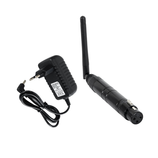 SKYDANCE-DM-WR 71578 DMX512 Ασύρματος Δέκτης RF 2.4Ghz ISM GFSK 20dBm 400m Θηλυκό XLR3 DC 5V IP20 - Μ1.9 x Π1.9 x Υ22cm