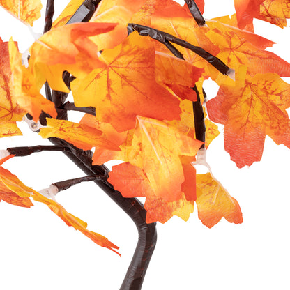 TREEDECO 71586 Μοντέρνο Επιτραπέζιο Φωτιστικό Πορτατίφ LED 2W 100lm 200° DC 5V με USB 2.0 IP20 Θερμό Λευκό 2700K - Πορτοκαλί & Καφέ - Μ30 x Π30 x Υ41