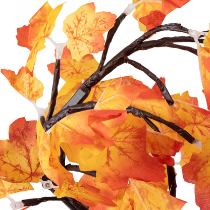 TREEDECO 71586 Μοντέρνο Επιτραπέζιο Φωτιστικό Πορτατίφ LED 2W 100lm 200° DC 5V με USB 2.0 IP20 Θερμό Λευκό 2700K - Πορτοκαλί & Καφέ - Μ30 x Π30 x Υ41