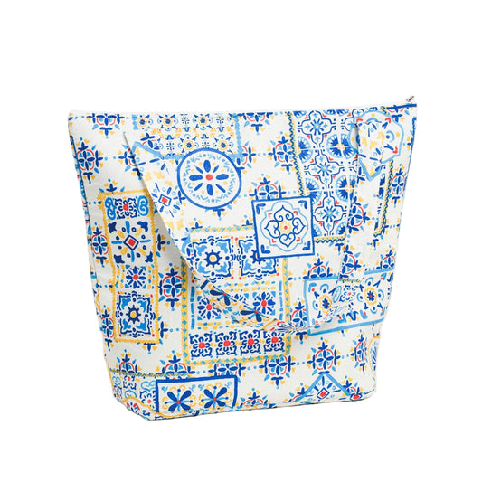 Τσάντα με Φερμουάρ 53x43εκ Αζουλέζου