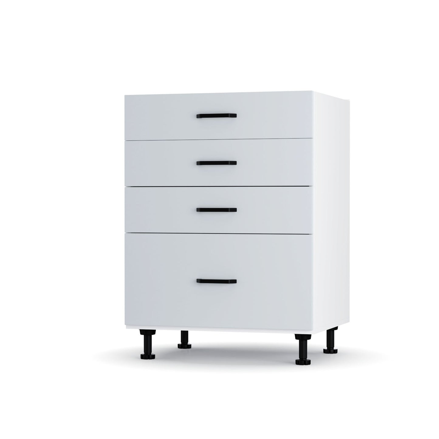 Modest Κάτω Ντουλάπι Συρταριέρα Γκρι 60x48x82