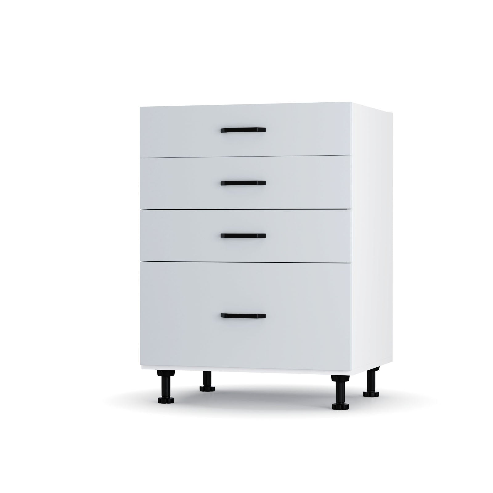 Modest Κάτω Ντουλάπι Συρταριέρα Γκρι 60x48x82