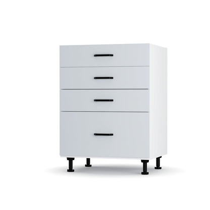 Modest Κάτω Ντουλάπι Συρταριέρα Γκρι 60x48x82