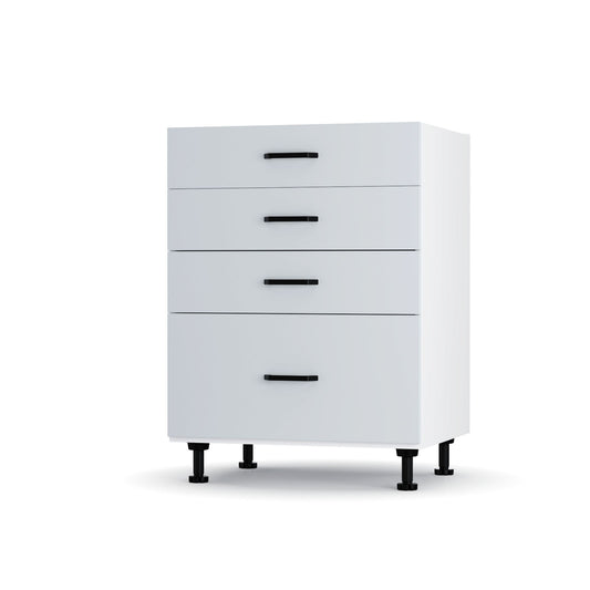 Modest Κάτω Ντουλάπι Συρταριέρα Γκρι 60x48x82