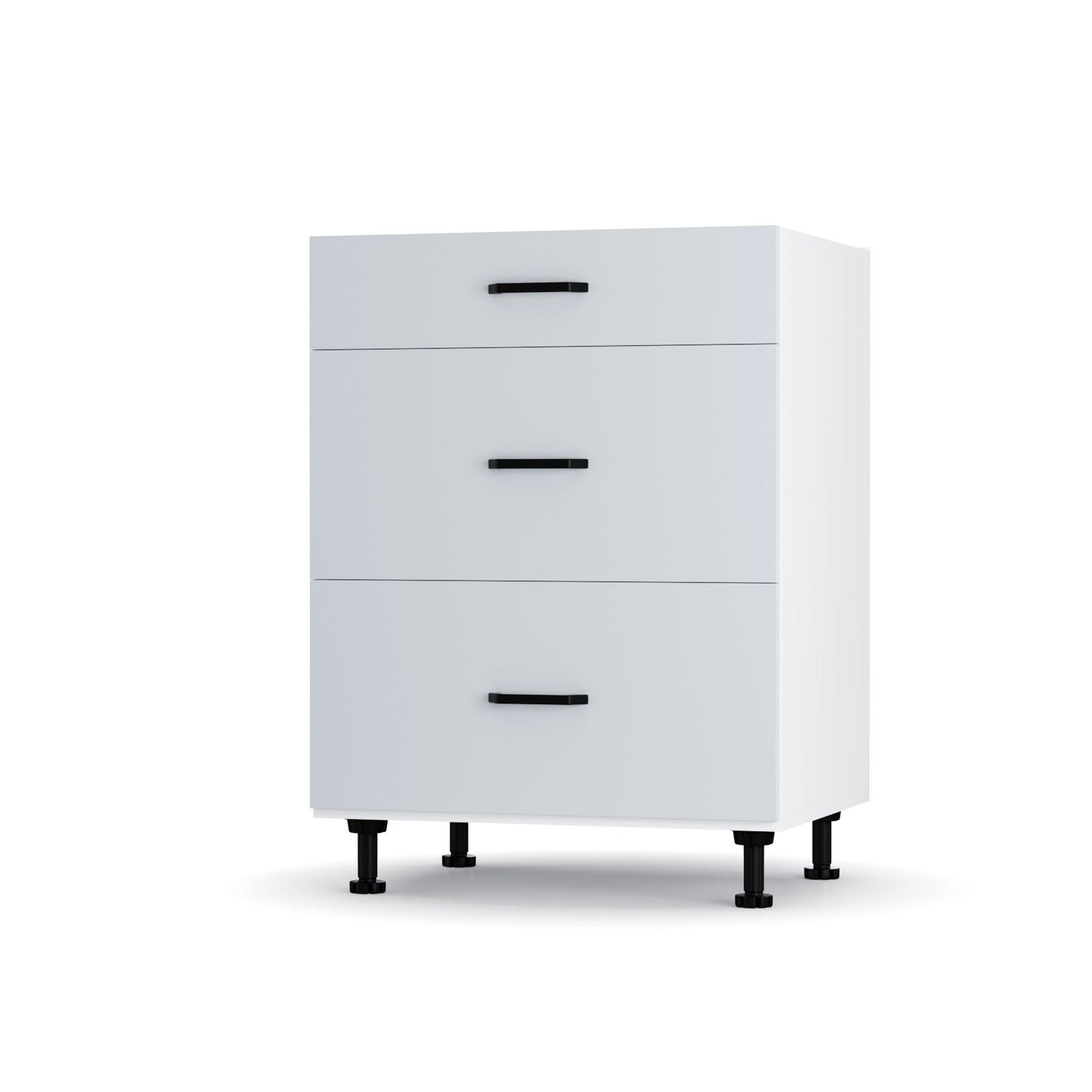 Modest Κάτω Ντουλάπι Συρταριέρα Γκρι 60x48x82