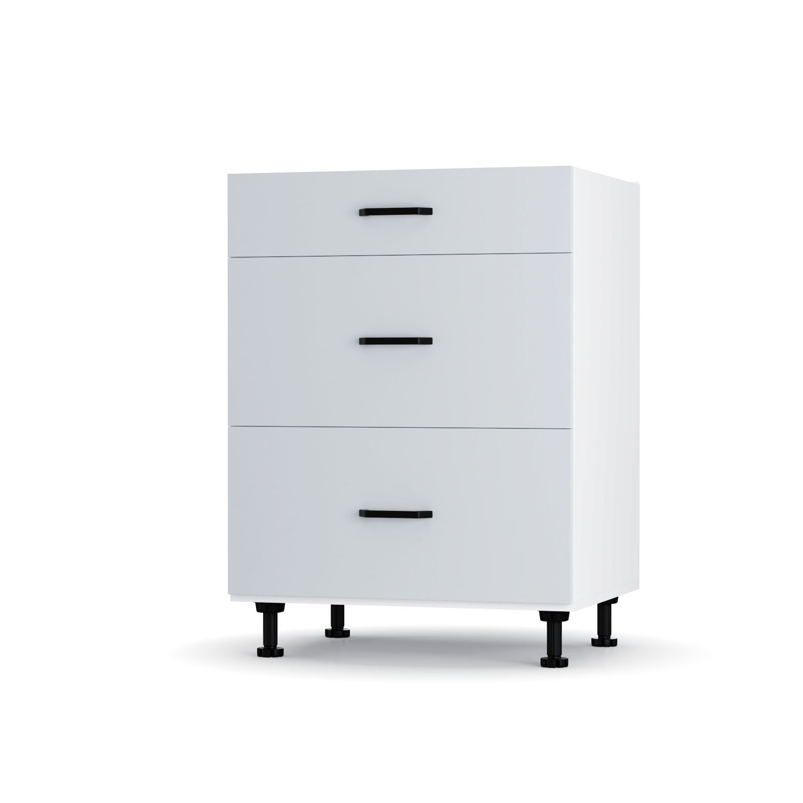 Modest Κάτω Ντουλάπι Συρταριέρα Γκρι 60x48x82