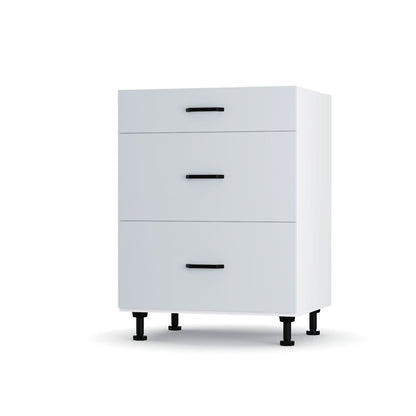 Modest Κάτω Ντουλάπι Συρταριέρα Γκρι 60x48x82