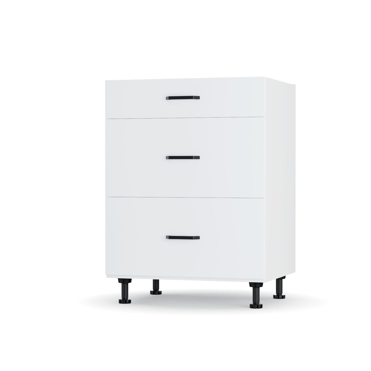 Modest Κάτω Ντουλάπι Συρταριέρα Λευκή 60x48x82