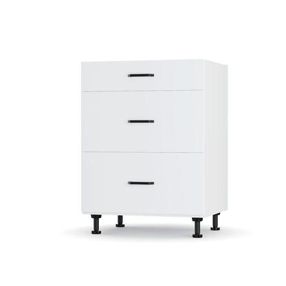 Modest Κάτω Ντουλάπι Συρταριέρα Λευκή 60x48x82