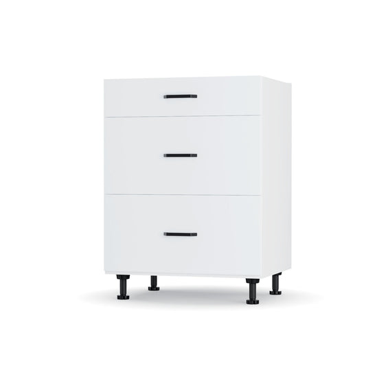 Modest Κάτω Ντουλάπι Συρταριέρα Λευκή 60x48x82