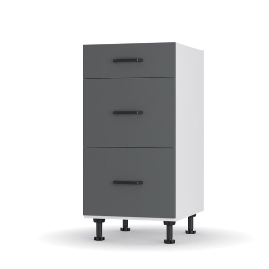 Modest Κάτω Ντουλάπι Συρταριέρα Ανθρακί 40x48x82