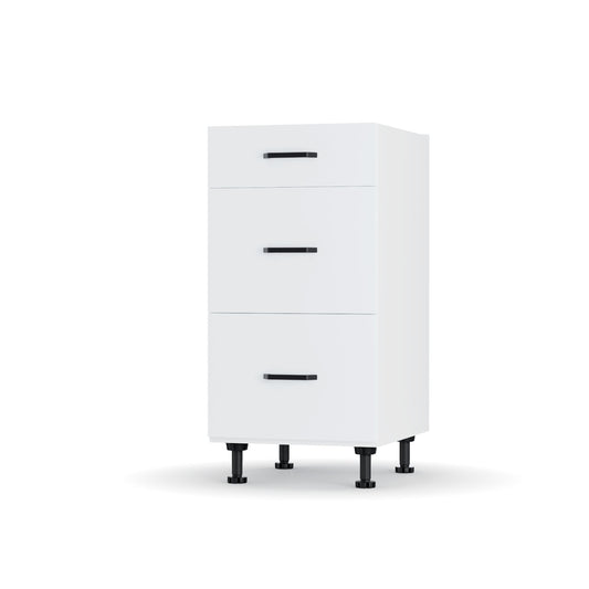 Modest Κάτω Ντουλάπι Συρταριέρα Λευκή 40x48x82