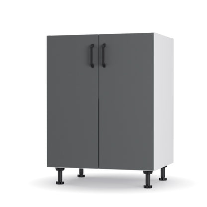 Modest Κάτω Ντουλάπι Ανθρακί 60x48x82